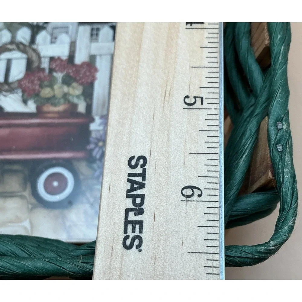 KL Woodworks, Hand-Crafted Wall Basket Americana‎ Decor, Wagon Gate